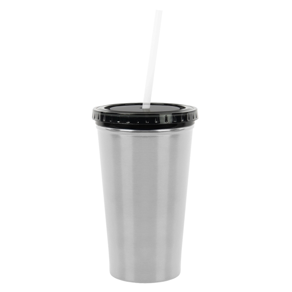 16 Oz. Stainless Steel Double Wall Tumbler - 16 Oz. Stainless Steel Double Wall Tumbler - Image 6 of 9