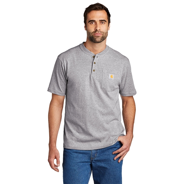 Carhartt® Short Sleeve Henley T-Shirt - Carhartt® Short Sleeve Henley T-Shirt - Image 3 of 4