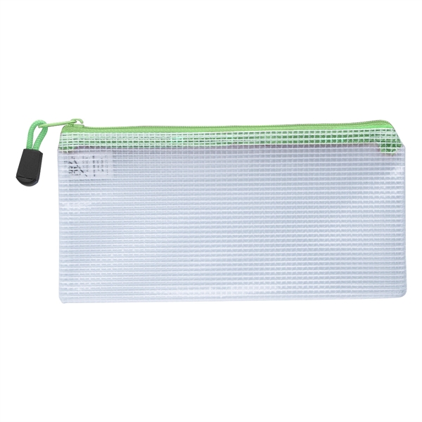 Clear Zippered Pencil Pouch - Clear Zippered Pencil Pouch - Image 4 of 8