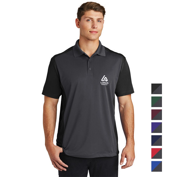 Sport-Tek® Colorblock Micropique Sport-Wick® Polo - Sport-Tek® Colorblock Micropique Sport-Wick® Polo - Image 0 of 7
