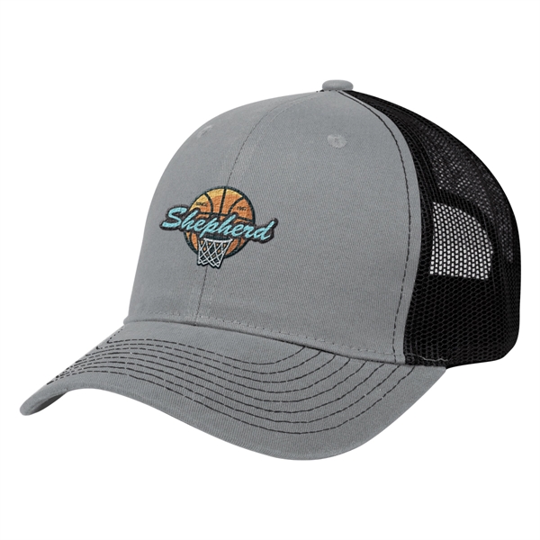 Cotton Twill Mesh Back Cap - Cotton Twill Mesh Back Cap - Image 4 of 21