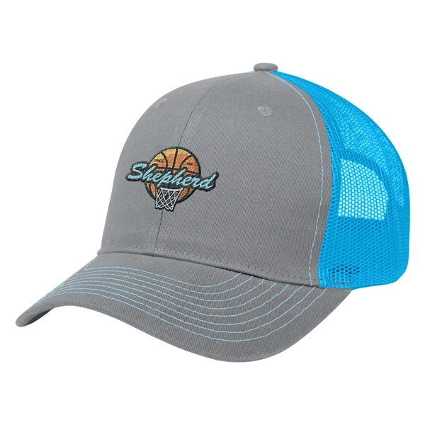 Cotton Twill Mesh Back Cap - Cotton Twill Mesh Back Cap - Image 6 of 21