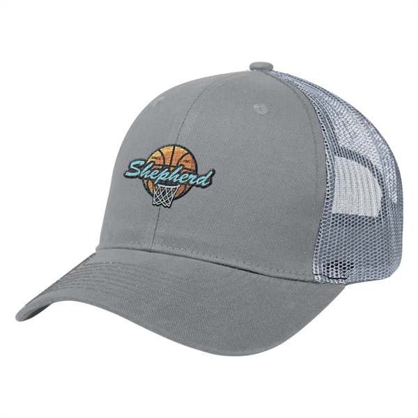 Cotton Twill Mesh Back Cap - Cotton Twill Mesh Back Cap - Image 8 of 21