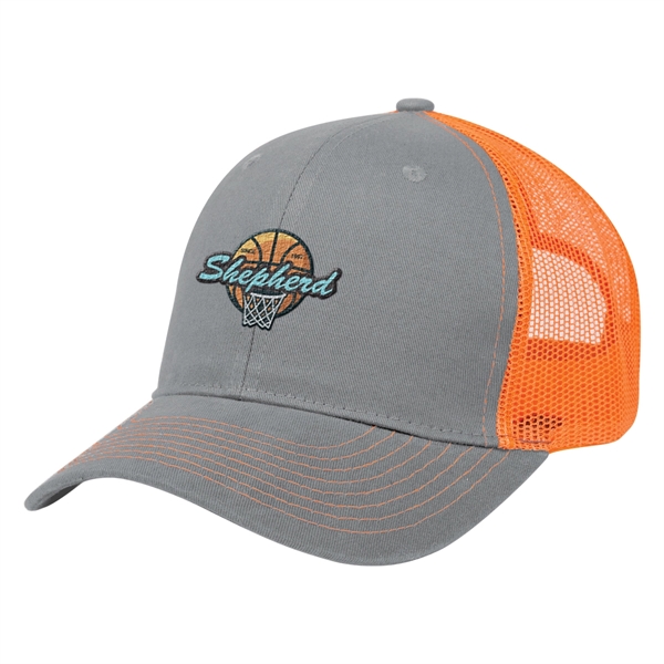 Cotton Twill Mesh Back Cap - Cotton Twill Mesh Back Cap - Image 10 of 21
