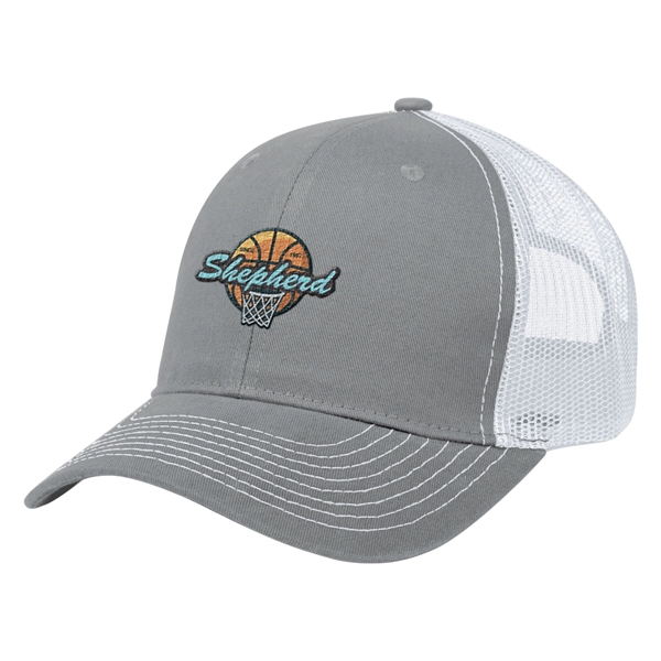 Cotton Twill Mesh Back Cap - Cotton Twill Mesh Back Cap - Image 12 of 21