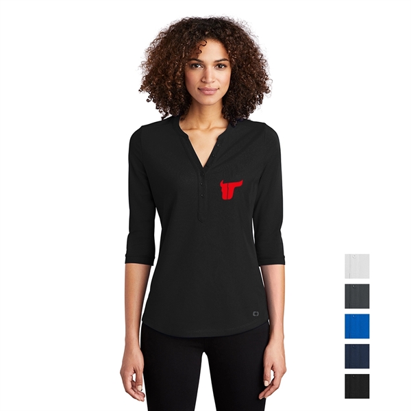 OGIO® Women's Jewel Henley - OGIO® Women's Jewel Henley - Image 0 of 5