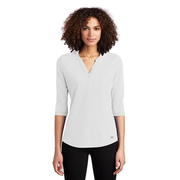 OGIO® Women's Jewel Henley - OGIO® Women's Jewel Henley - Image 5 of 5