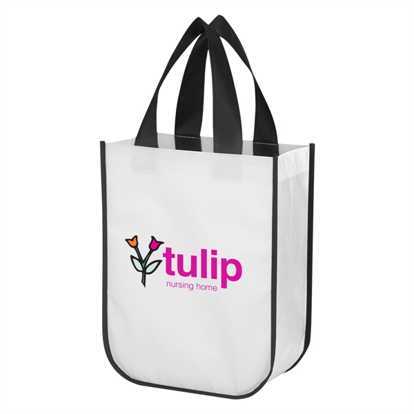 Lola Laminated Non-Woven Shopper Tote Bag - Lola Laminated Non-Woven Shopper Tote Bag - Image 9 of 27