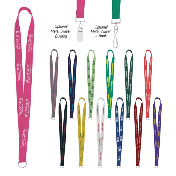 Sewn Screen Printed Polyester Value Lanyard - Sewn Screen Printed Polyester Value Lanyard - Image 0 of 34