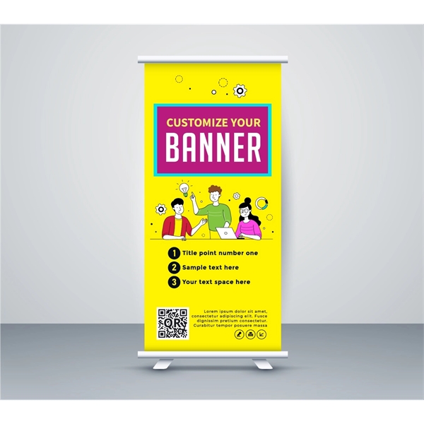 60" Wide Standard Retractable Banner w Stand - 60" Wide Standard Retractable Banner w Stand - Image 0 of 6