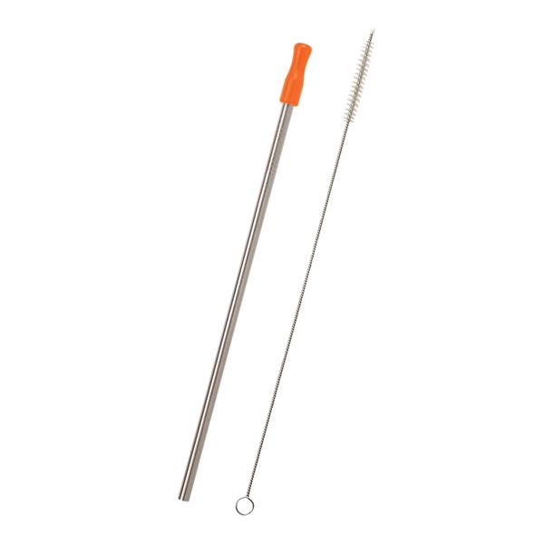 Stainless Steel Straw With Cleaning Brush - Stainless Steel Straw With Cleaning Brush - Image 9 of 10