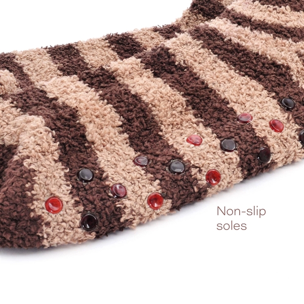 Fluffy Non-Slip Jacquard Grip Socks - Fluffy Non-Slip Jacquard Grip Socks - Image 5 of 5