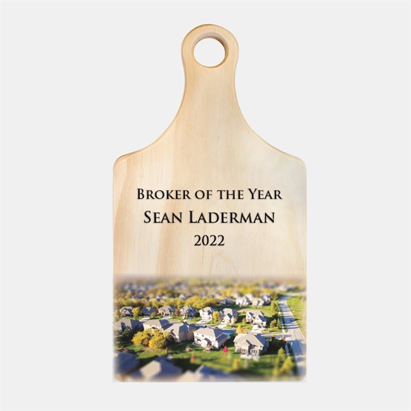 Sublimatable Paddle Shaped Cutting Board