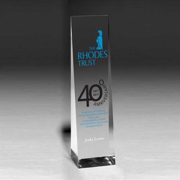 2" Thick Obelisk Acrylic Award
