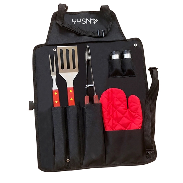 7 Pieces BBQ Apron Set - 7 Pieces BBQ Apron Set - Image 0 of 1
