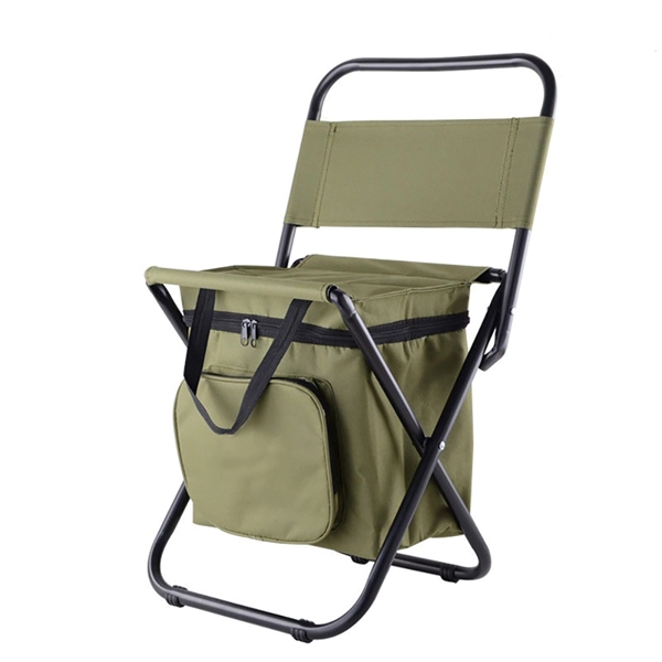 Folding Chair With Cooler Bag - Folding Chair With Cooler Bag - Image 1 of 3