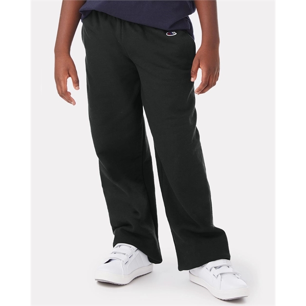 Champion Powerblend® Youth Open-Bottom Sweatpants with Po... - Champion Powerblend® Youth Open-Bottom Sweatpants with Po... - Image 0 of 10