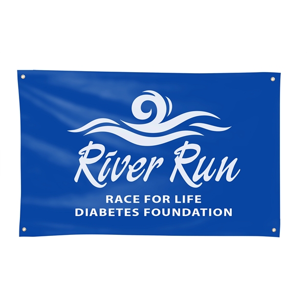 3' H x 5' W Fabric Banner (SINGLE SIDE PRINT)
