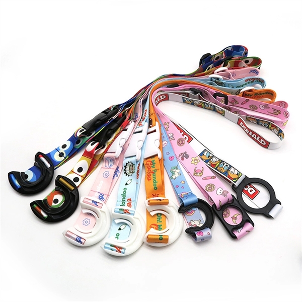Bottle Holder Lanyard with Plastic Clip - Bottle Holder Lanyard with Plastic Clip - Image 2 of 4