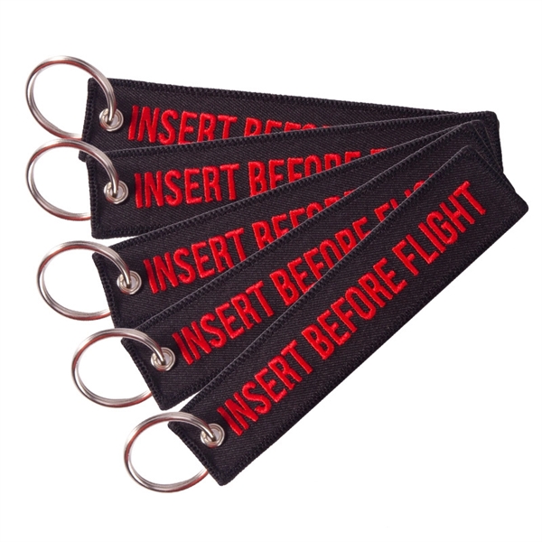 Embroidery Luggage Keychain Tag - Embroidery Luggage Keychain Tag - Image 0 of 4