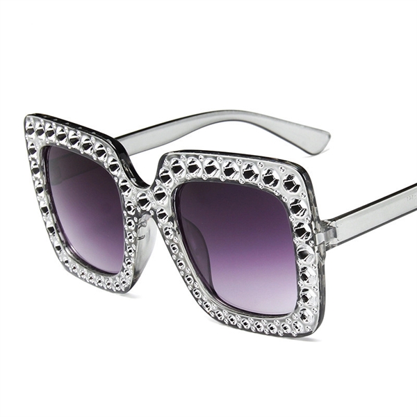 St. Patrick's Day Green Square Rhinestone Sunglasses - St. Patrick's Day Green Square Rhinestone Sunglasses - Image 9 of 11