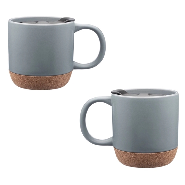 Cork-Wrapped Bottom Stoneware Mug, 13 oz. - Cork-Wrapped Bottom Stoneware Mug, 13 oz. - Image 2 of 5