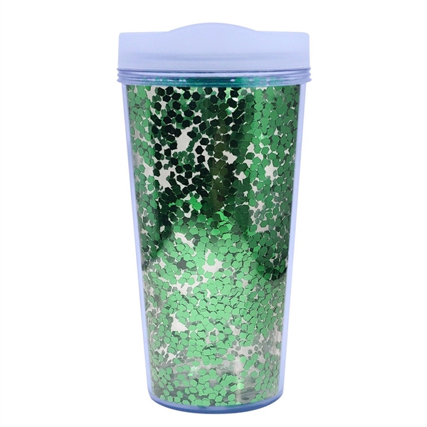 17 Oz. Glamour Glitter Tumbler - 17 Oz. Glamour Glitter Tumbler - Image 7 of 8