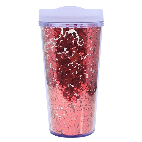 17 Oz. Glamour Glitter Tumbler - 17 Oz. Glamour Glitter Tumbler - Image 8 of 8