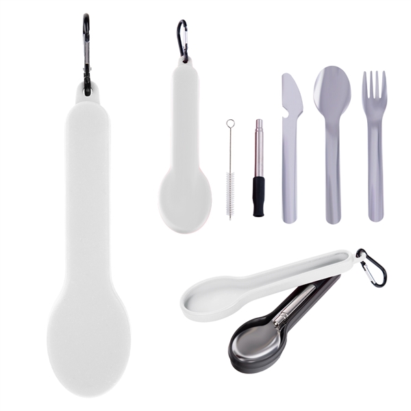 Travel Utensil Set With Silicone Holder - Travel Utensil Set With Silicone Holder - Image 10 of 10