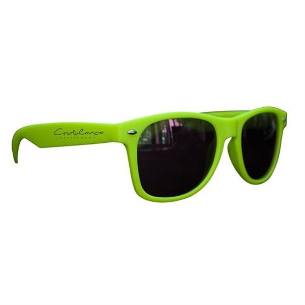 Matte Soft Rubberized Finish Miami Sunglasses - Matte Soft Rubberized Finish Miami Sunglasses - Image 0 of 9