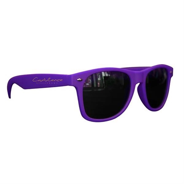 Matte Soft Rubberized Finish Miami Sunglasses - Matte Soft Rubberized Finish Miami Sunglasses - Image 1 of 9