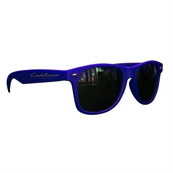 Matte Soft Rubberized Finish Miami Sunglasses - Matte Soft Rubberized Finish Miami Sunglasses - Image 6 of 9