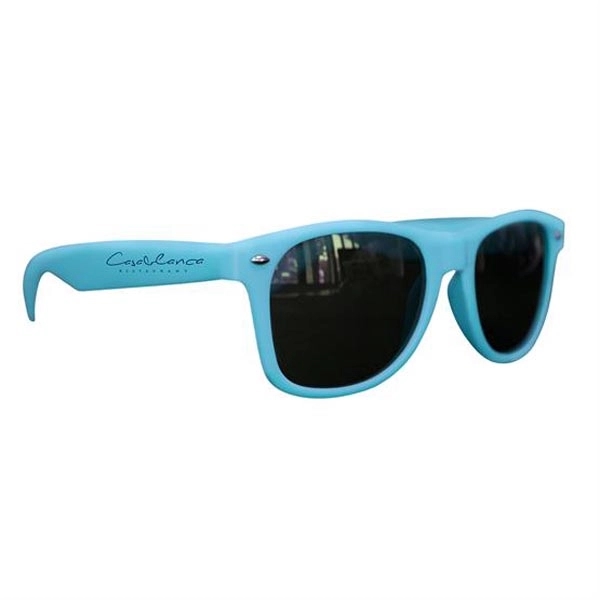 Matte Soft Rubberized Finish Miami Sunglasses - Matte Soft Rubberized Finish Miami Sunglasses - Image 7 of 9