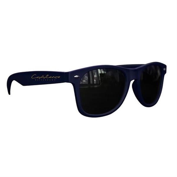 Matte Soft Rubberized Finish Miami Sunglasses - Matte Soft Rubberized Finish Miami Sunglasses - Image 9 of 9