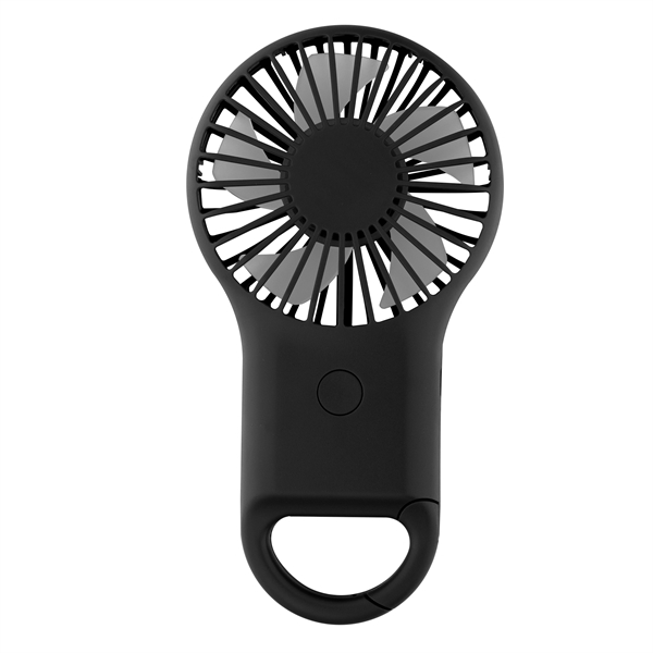 Rechargeable Handheld Fan With Carabiner - Rechargeable Handheld Fan With Carabiner - Image 2 of 10