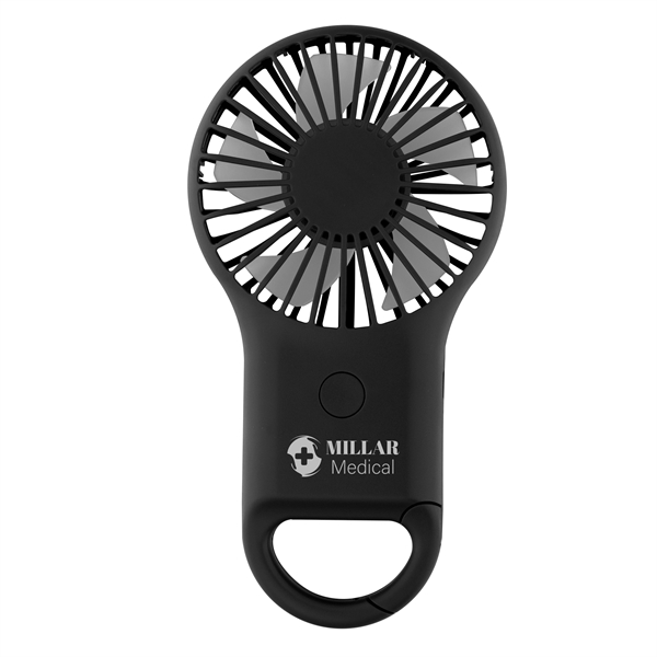 Rechargeable Handheld Fan With Carabiner - Rechargeable Handheld Fan With Carabiner - Image 6 of 10