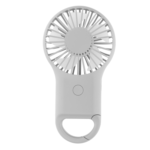 Rechargeable Handheld Fan With Carabiner - Rechargeable Handheld Fan With Carabiner - Image 9 of 10