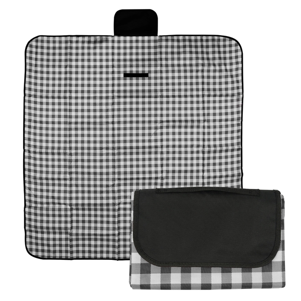 Gingham Roll-Up Picnic Blanket - Gingham Roll-Up Picnic Blanket - Image 1 of 12