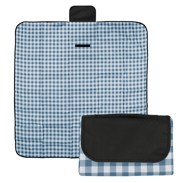 Gingham Roll-Up Picnic Blanket - Gingham Roll-Up Picnic Blanket - Image 2 of 12