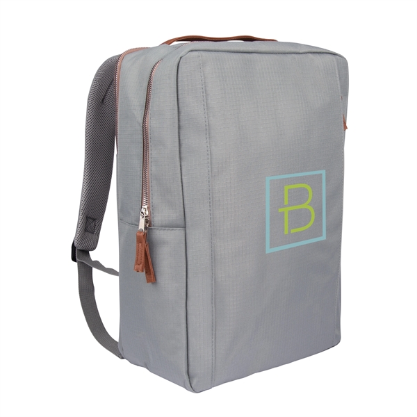 Corporate Structured Laptop Backpack - Corporate Structured Laptop Backpack - Image 2 of 4