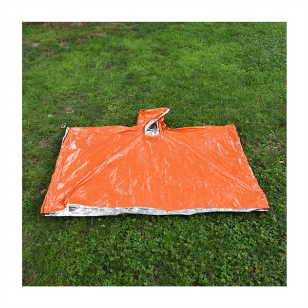Reusable Lightweight Emergency Waterproof Rain Poncho - Reusable Lightweight Emergency Waterproof Rain Poncho - Image 2 of 4
