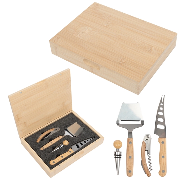 Perfect Pairing Wine & Cheese Knife Set - Perfect Pairing Wine & Cheese Knife Set - Image 1 of 2