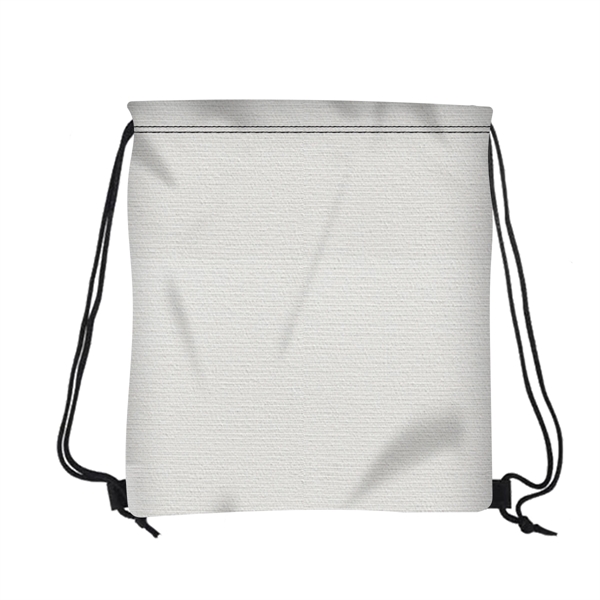 Custom 16" W X 18" H Canvas Drawstring Backpack