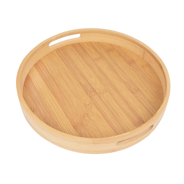 Custom Bamboo Serving Tray With Handles