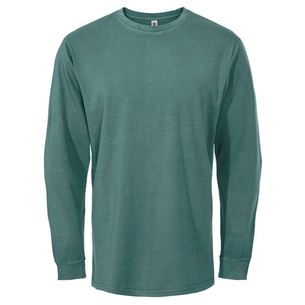 Unisex garment dyed long sleeve t-shirt - Unisex garment dyed long sleeve t-shirt - Image 3 of 8