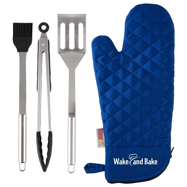 BBQ Grilling Tool Set with Mitt - BBQ Grilling Tool Set with Mitt - Image 2 of 5