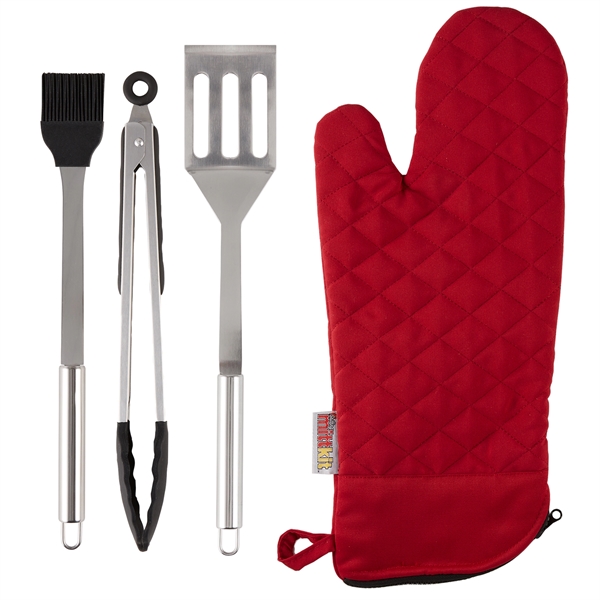 BBQ Grilling Tool Set with Mitt - BBQ Grilling Tool Set with Mitt - Image 5 of 5