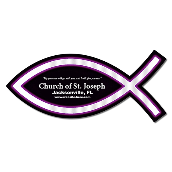 Magnet - Christian Fish Shape (4.825x2.175) - Magnet - Christian Fish Shape (4.825x2.175) - Image 0 of 0