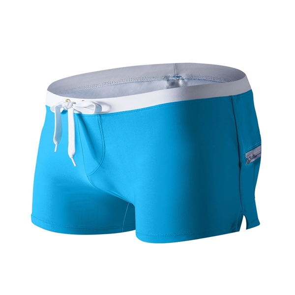 Mens Swimwear Short With Zipper Pocket - Mens Swimwear Short With Zipper Pocket - Image 6 of 15