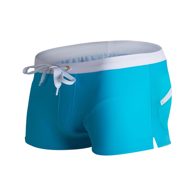 Mens Swimwear Short With Zipper Pocket - Mens Swimwear Short With Zipper Pocket - Image 8 of 15